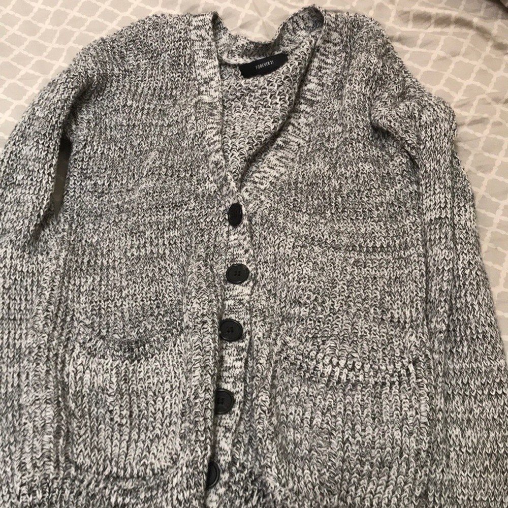 Forever 21 size small black/white cardigan